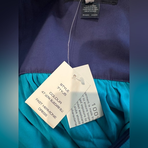 NWT French Connection Strapless Caribbean Blue Fast Hermionie Dress Size 8 - Picture 11 of 11